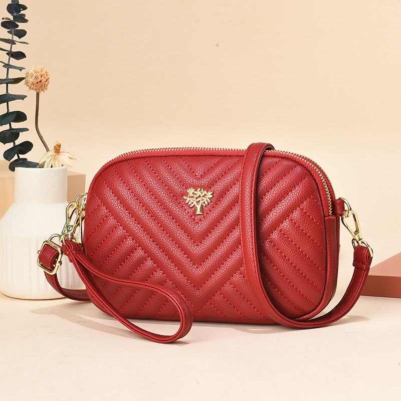 妈妈手拿零钱包2022新款长款斜挎包 淡然箱包女士包袋