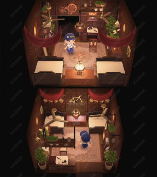 Villa Guest Room Animal Crossing 2.0 new props Animal Crossing indoor small room Animal Crossing island design