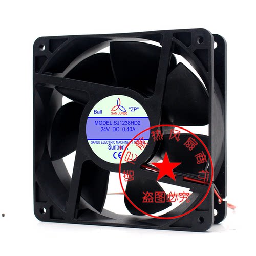 台湾三巨SAN JUN散热风扇 SJ1238HD2 24V SJ1238HD1 12V 轴流风机 - 图2