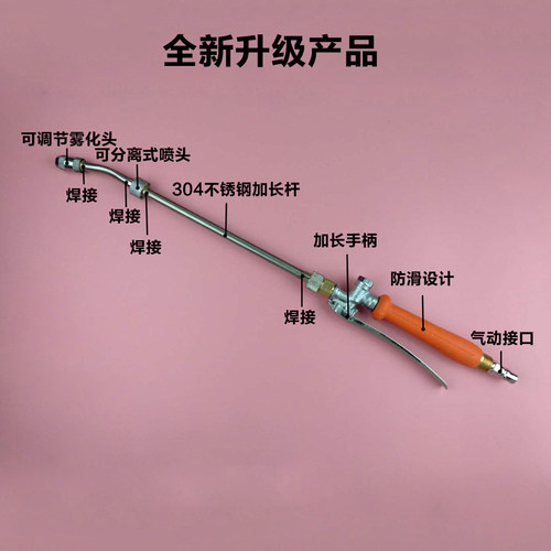免擦雾化枪无划痕洗车晶水蜡枪免擦拭洗车晶喷液水枪雾化大小调节 - 图2