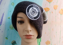 107-39 Beauty Stick Las Vegas Raiders Team Black & White Grey Embroidered Warm Knit Cap-Single Top