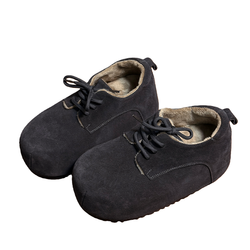 复古真皮大头面包鞋女厚底松糕丑萌勃肯鞋小个子内增高加绒乐福鞋,淘宝优惠券,粉丝福利购,淘宝优惠卷