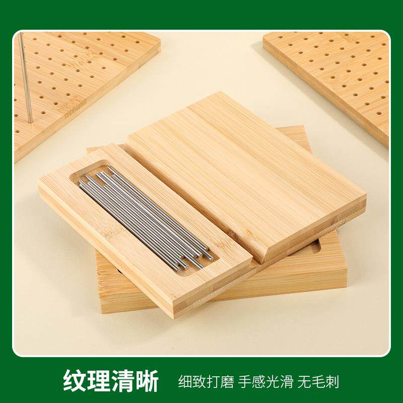 Bamboo and wood hole board safe and environmentally friendly material storage products