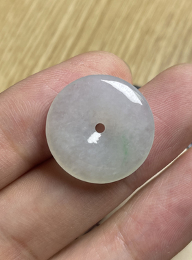 雕刻a货一物一图复古平安扣翡翠