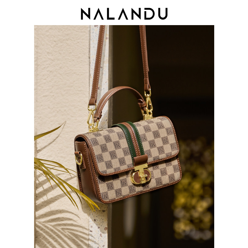 纳兰杜包包女式2025新款斜挎包女包高级感妈妈包礼物老花手提包,淘宝优惠券,粉丝福利购,淘宝优惠卷