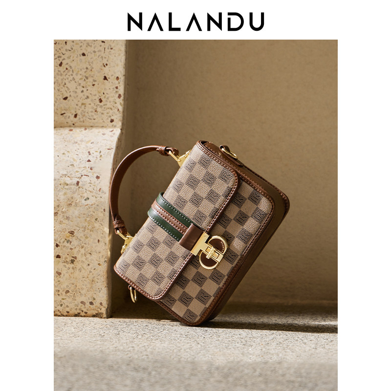 纳兰杜包包女式2025新款斜挎包女包高级感妈妈包礼物老花手提包,淘宝优惠券,粉丝福利购,淘宝优惠卷