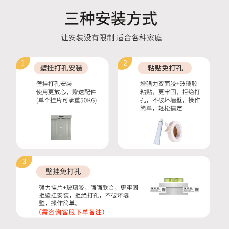 简约圆形卫生间镜子壁挂式浴室镜正圆洗手间贴墙化妆镜挂墙卫浴镜-图2