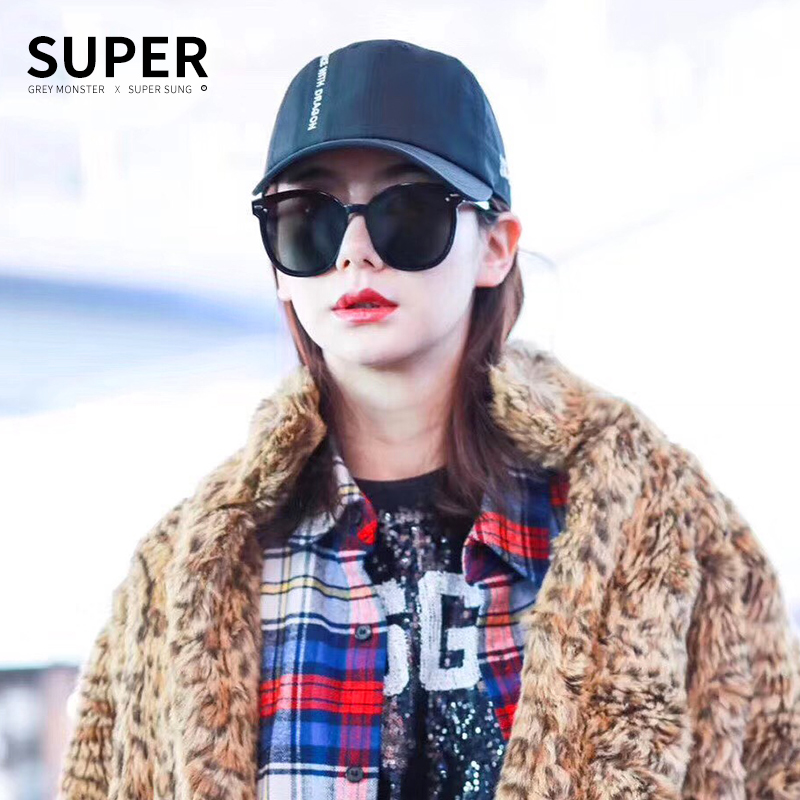 利鸿源眼镜专营店新款潮人gm墨镜女大脸圆脸明星同款沙滩防紫外线男士太阳眼镜1