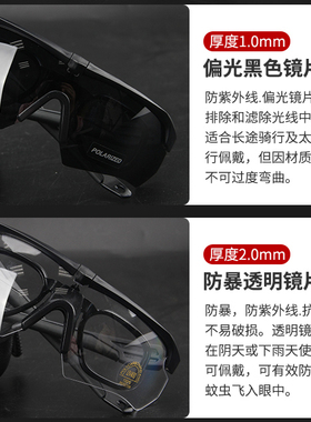 户外运动风骑行摩托车偏光护目镜