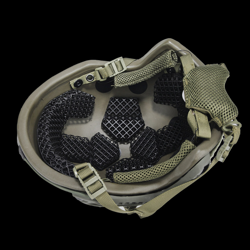 新式头盔内衬3D打印高分子散热透气防水晶格蜂窝内衬透气空气弹簧