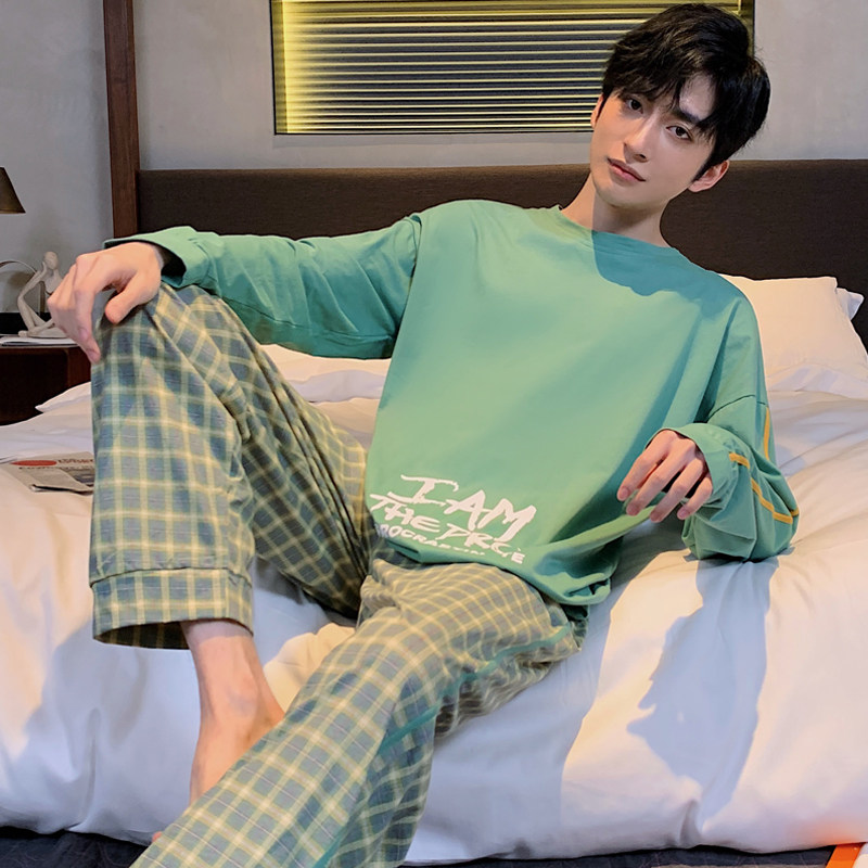 春秋纯棉长袖男士2022新款睡衣 卡之恋服饰睡衣/家居服套装