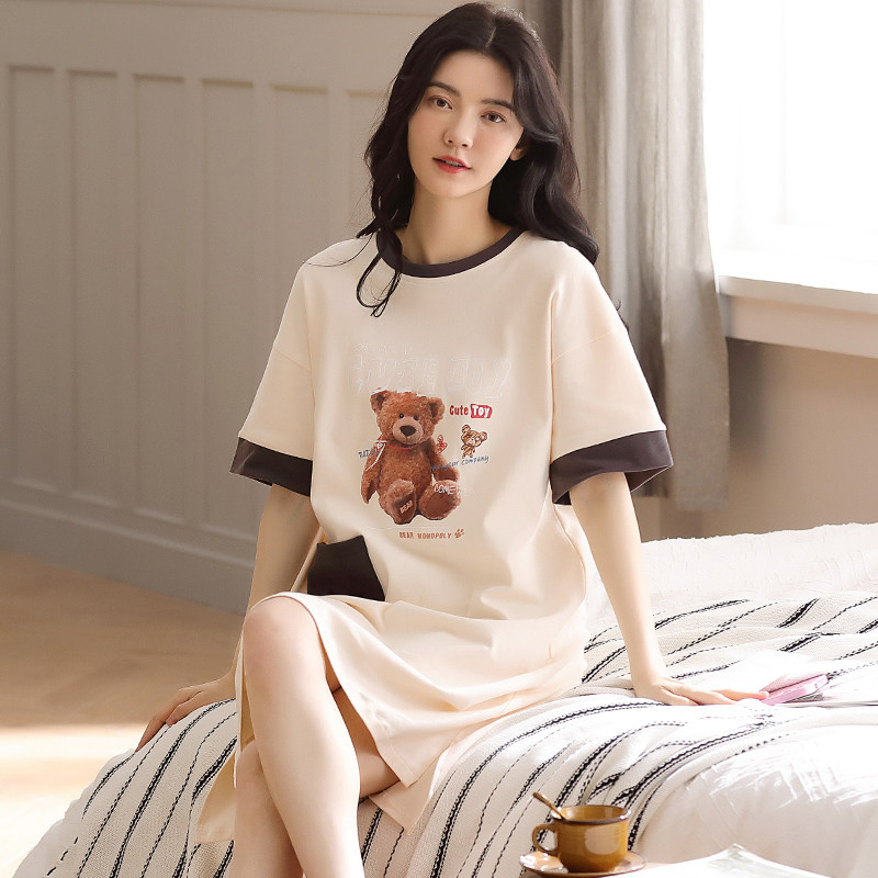 夏季纯棉短袖学生2022年新款睡裙 卡之恋服饰睡裙