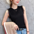 Mùa hè 2019 phụ nữ mới mặc ngoài áo vest nữ sling áo không tay đan áo phụ nữ - Áo ba lỗ áo sát nách Áo ba lỗ