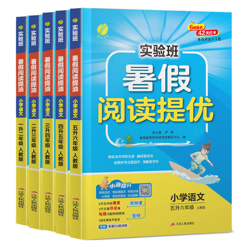 2026新版实验班暑假阅读提优一二三四五六年级上下册人教版实验班暑假衔接提优训练语文阅读理解专项训练书28天打卡暑假阅读理解