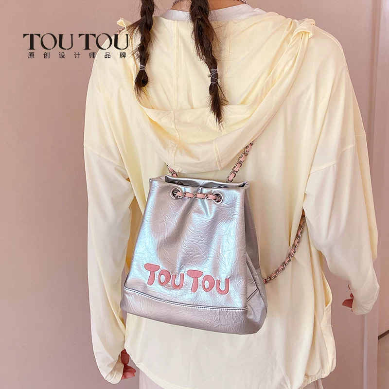 Genuine small design backpack, shoulder bag, 2023 collection