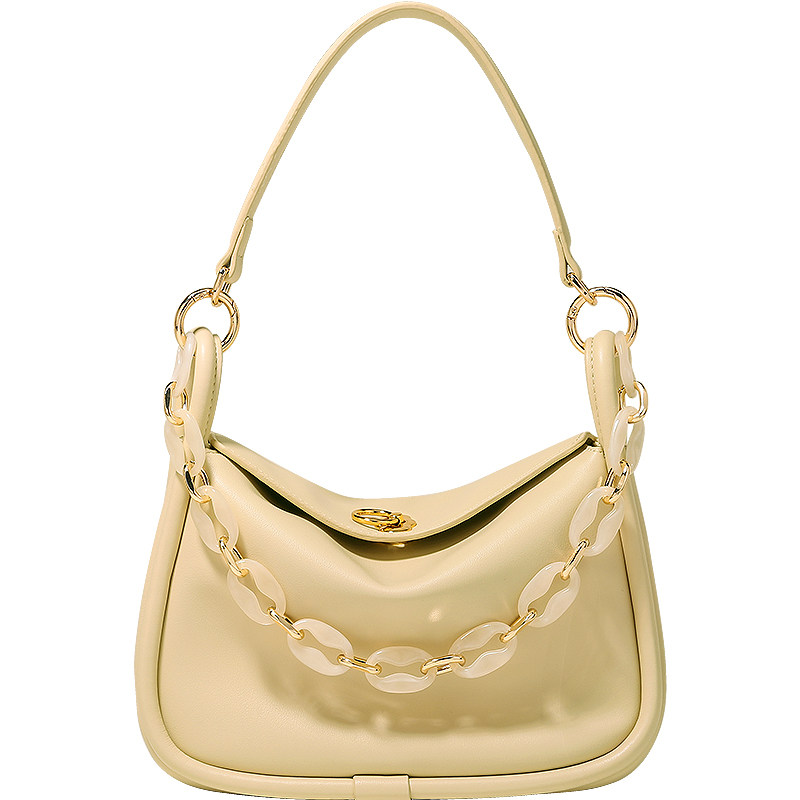 toutou2023夏季新款奶黄色感斜挎包 toutou女士包袋