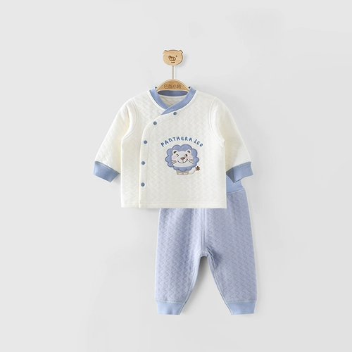 Детский осенний комплект, стеганое демисезонное раздельное детское нижнее белье, осенняя детская удерживающая тепло пижама