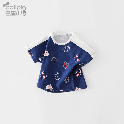 Летняя хлопковая футболка с коротким рукавом для мальчиков, тонкая детская летняя одежда, 2021 года