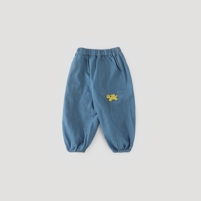 男童牛仔裤春秋女童束脚裤裤子