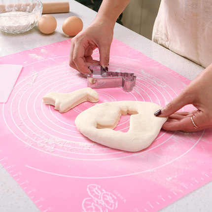 揉面垫擀面案板烘焙工具家用大号加厚防滑不粘带刻度食品级硅胶垫