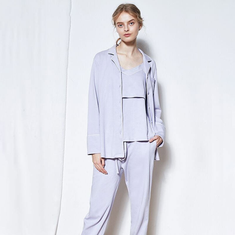 嫚熙秋冬哺乳月子服纯棉怀孕期睡衣 嫚熙家居服套装