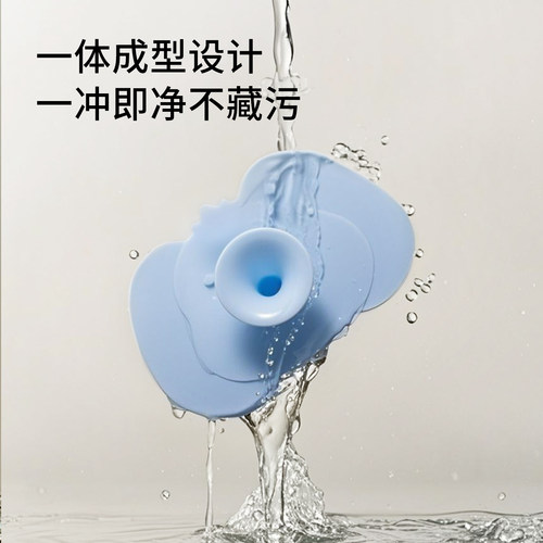 嫚熙婴儿洗头刷硅胶按摩神器宝宝洗澡去头垢用品新生儿搓澡沐浴棉-图2