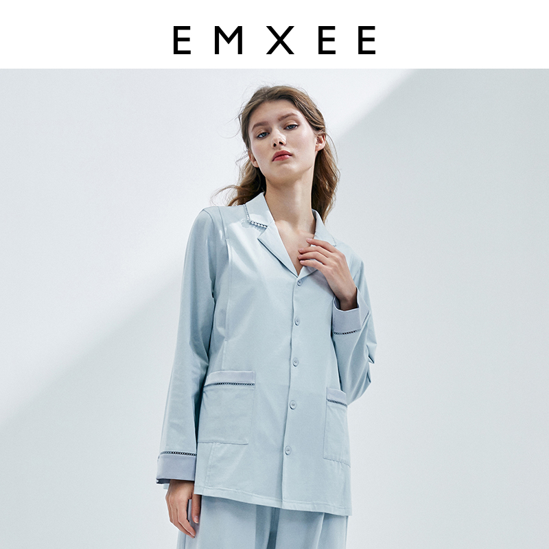 英国嫚熙月子服春秋纯棉孕妇睡衣 EMXEE嫚熙家居服套装