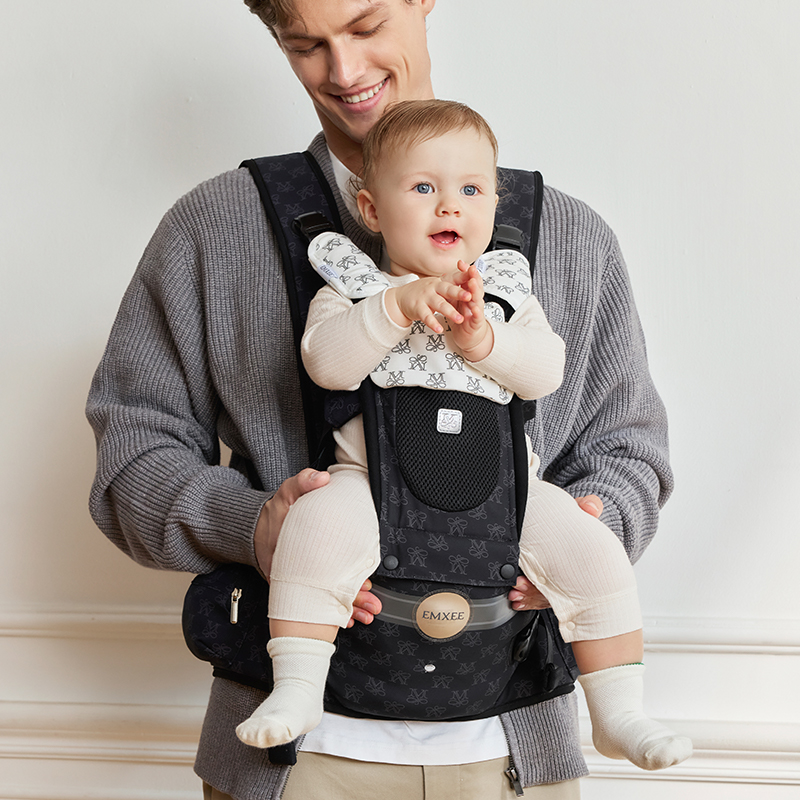 EMXEE嫚熙悬浮双气囊减压腰凳婴儿背带二合一宝宝轻便抱娃神器