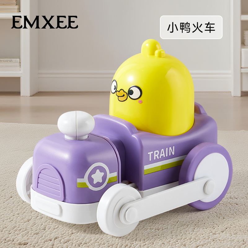 嫚熙儿童玩具车男孩1到3岁新款按压滑行车迷你仿真火车宝宝小汽车
