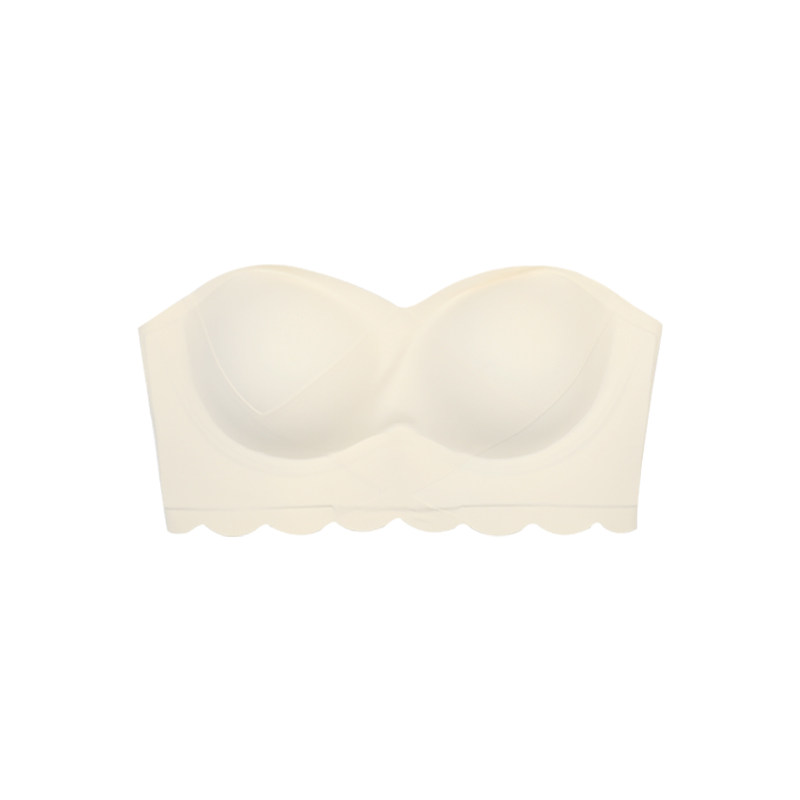 超厚10CM无肩带内衣女一字肩内搭专用小胸聚拢加厚防滑白色文胸,淘宝优惠券,粉丝福利购,淘宝优惠卷