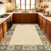 Medieval style kitchen floor mats, no-wash, large-area full-coverage