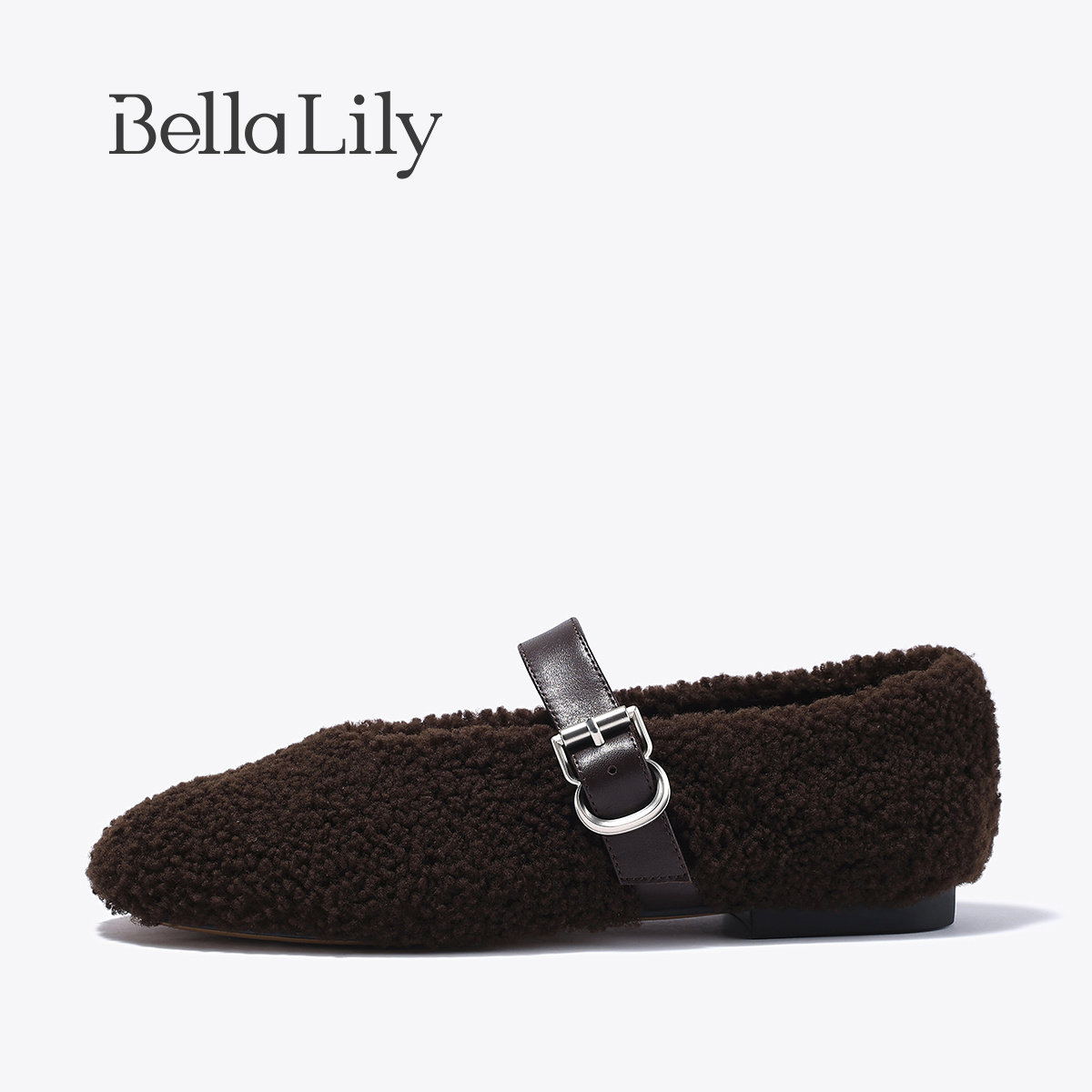 BellaLily2025秋季新款复古软底玛丽珍鞋女浅口单鞋羊毛平底鞋子,淘宝优惠券,粉丝福利购,淘宝优惠卷