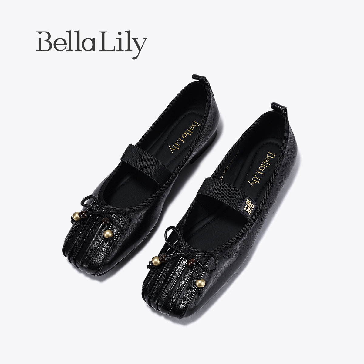 BellaLily2026春季新款气质羊皮玛丽珍鞋女平底优雅芭蕾舞鞋单鞋,淘宝优惠券,粉丝福利购,淘宝优惠卷