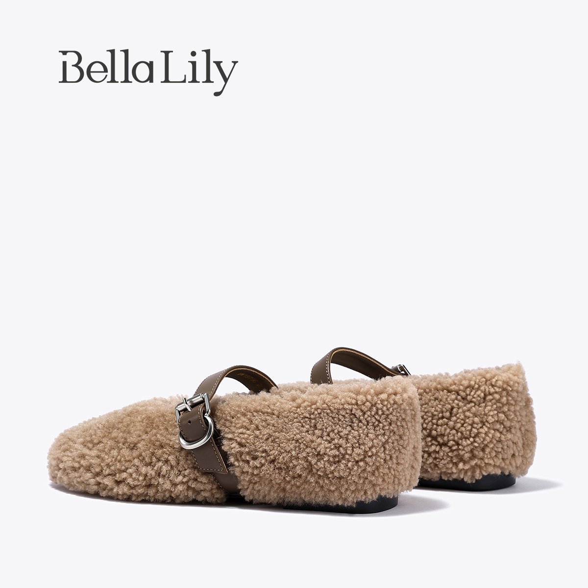 BellaLily2025秋冬新款小香风加绒羊毛棉鞋气质玛丽珍平底单鞋女,淘宝优惠券,粉丝福利购,淘宝优惠卷