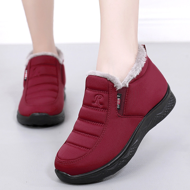 棉鞋女冬加绒保暖老北京布鞋新款中老年妈妈鞋防水防滑老人雪地靴,淘宝优惠券,粉丝福利购,淘宝优惠卷