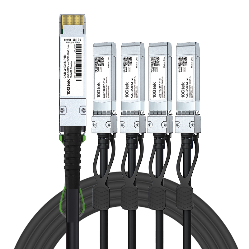 40G QSFP+ DAC高速线缆 堆叠线 直连铜缆 1分4 QSFP to 4*SFP+ 兼容思科华为H3C锐捷NVIDIA - 图0