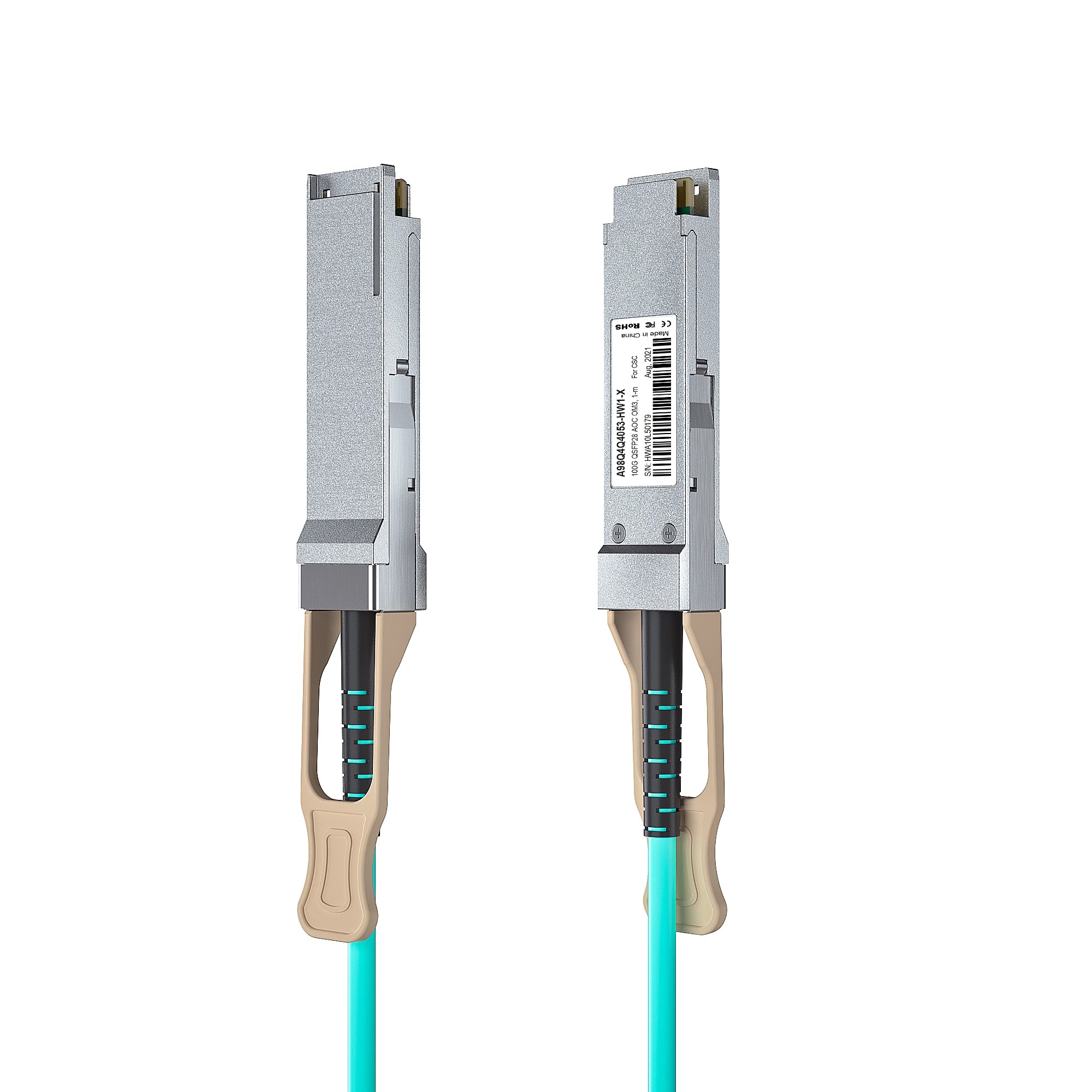 万兆通(10Gtek)100G光纤线 AOC有源光缆 QSFP28多模直连线缆 堆叠线OM3 高速传输IB超算兼容思科华为Mellanox - 图0