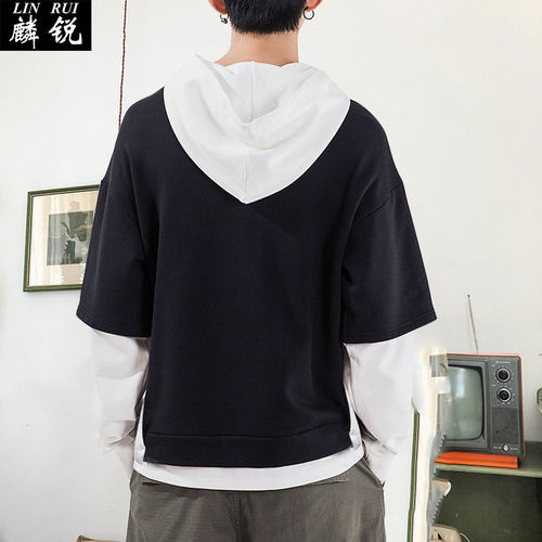 GTA侠盗猎车手5飞车游戏假两件连帽卫衣男女学生外套帽衫休闲衣服 - 图2