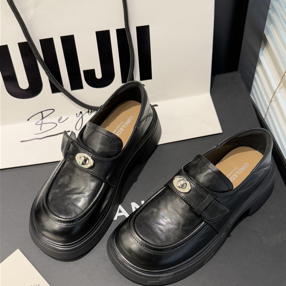 圆典女鞋~2026春舒适厚底真皮百搭浅口小皮鞋一脚蹬乐福鞋22-279,淘宝优惠券,粉丝福利购,淘宝优惠卷