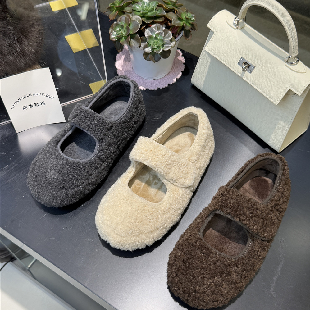 蝶澳~公主毛毛鞋加绒保暖浅口玛丽珍鞋魔术贴2025冬季C7070-59,淘宝优惠券,粉丝福利购,淘宝优惠卷