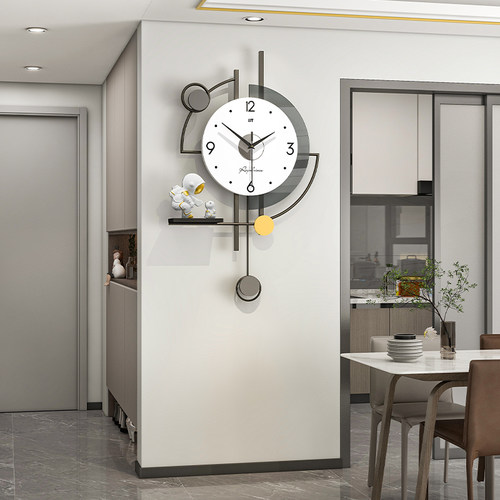 创意大气网红挂钟现代简约2025新款家用时钟挂墙装饰时尚钟表客厅 - 图2