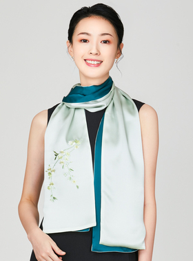 围巾披肩两用女真桑蚕丝春秋