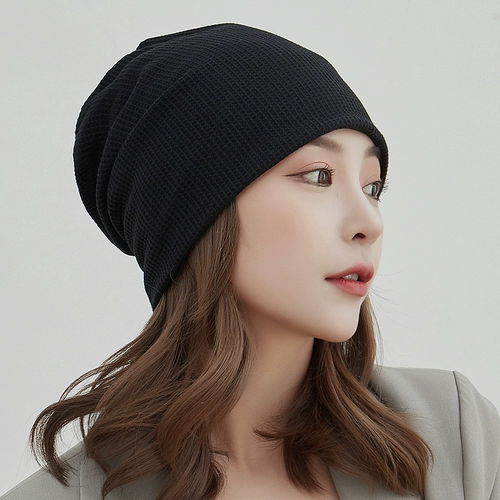 Демисезонная брендовая черная цветная шерстяная трикотажная шапка, популярно в интернете, в корейском стиле