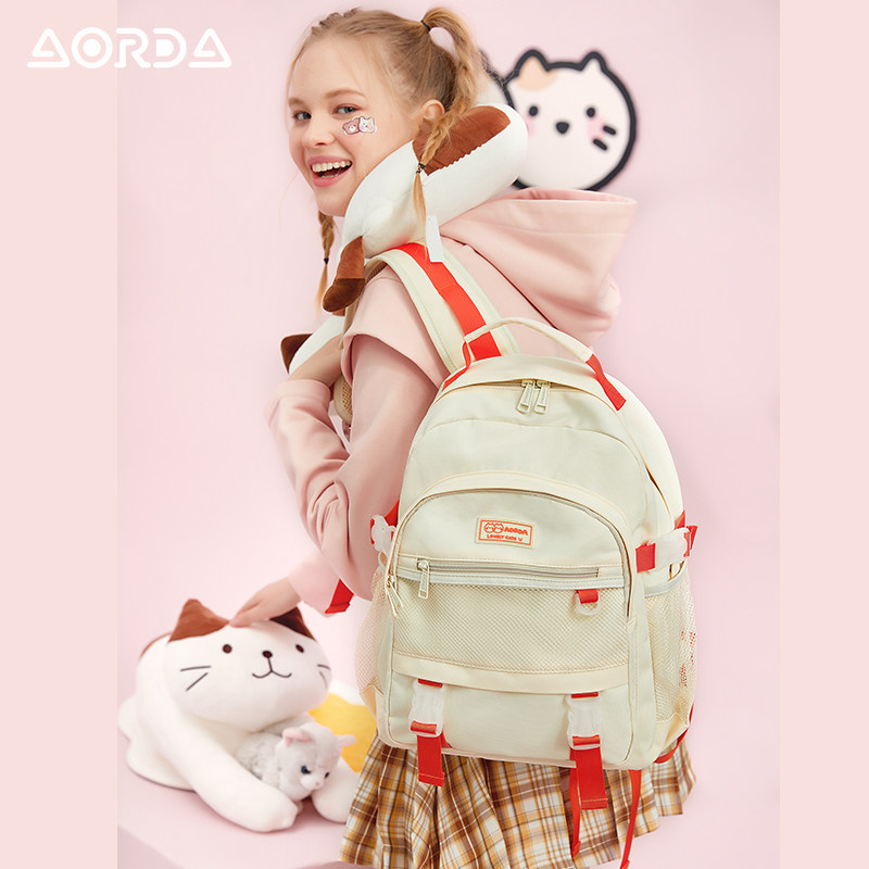 aorda lynne联名芝士小众女双肩包 aorda奥尔达双肩背包