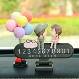 Автомобильная временная лицензия на парковку лицензии на номер телефона номер карты номер пластина, автомобиль Annie Angel Car Внутренние декоративные принадлежности Daquan Girl
