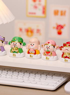 新中式欢喜小神仙国潮创意小摆件