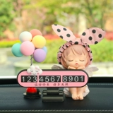 Автомобильная временная лицензия на парковку лицензии на номер телефона номер карты номер пластина, автомобиль Annie Angel Car Внутренние декоративные принадлежности Daquan Girl