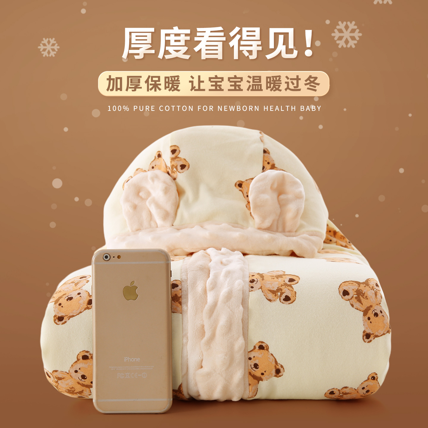 婴儿披风斗篷秋冬外出防风防寒外套男童女童儿童披肩宝宝挡风坎肩 - 图2