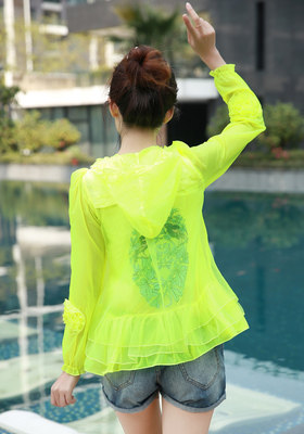 2020夏新款韩版轻薄长袖宽松大码 衣卡舍短外套