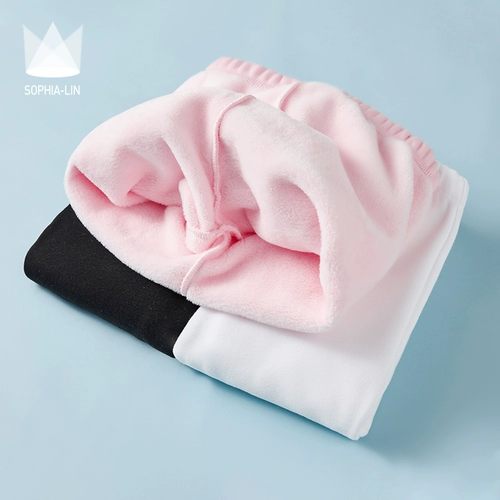 Демисезонные детские колготки, флисовая спортивная одежда, штаны, увеличенная толщина